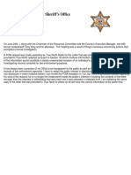 Redacted Letter From Alpena County Sheriff Steve Kieliszewski To Undersheriff Terry King