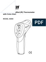 Dual Laser Infrared (Ir) Thermometer With Color Alert: User Manual