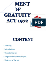 Payment of Gratuity Act