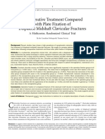 Nonoperative Treatment Compared With Plate Fixation of Displaced Midshaft Clavicular Fractures