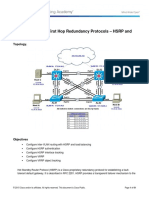 CCNPv7.1 SWITCH Lab6-1 FHRP HSRP VRRP STUDENT