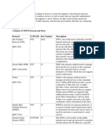 Table 1 Common TCP/IP Protocols and Ports Protocol TCP/UDP Port Number Description