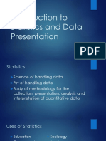 Introduction To Statistics and Data Presentation