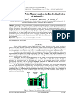 Performance and Noise Measurement On The Fan Cooling System of Automotive