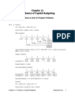 The Basics of Capital Budgeting: Solutions To End-of-Chapter Problems