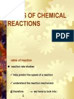 Rates of Chemical Reactions: Kinetics 1