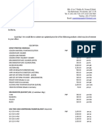 JSA Updated Pricelist