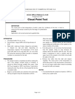 Cloud Point Test: AOCS Official Method CC 6-25