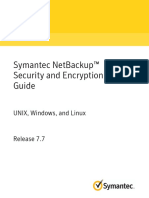 Symantec Netbackup™ Security and Encryption Guide: Unix, Windows, and Linux