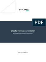 Smarty Theme Documentation: Also Available Online Manual and Video Tutorials