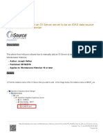 How To Add An OI Server Server To Be An IDAS Data Source in The Wonderware Historian PDF