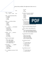 Simple Present - Simple Past Quiz