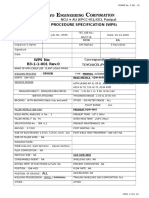 Welding Procedure Specifications