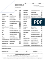 Backhoe Checklist