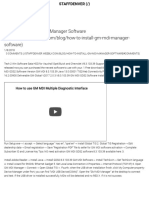 How To Install GM Mdi Manager Software - Staffdenver