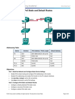 2.2.4.5 Lab - Configuring IPv6 Static and Default Routes