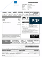 Your Reliance Bill: Summary of Current Charges Amount (RS)