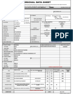 CS Form No. 212 Revised Personal Data Sheet 2 - New