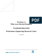 Wanem 1.1 Wide Area Network Emulator Troubleshooting Guide Performance Engineering Research Centre