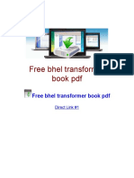 Free Bhel Transformer Book PDF