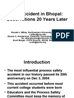 The Accident in Bhopal: Observations 20 Years Later