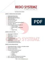 Data Science Course Content Chapter 1: Introduction To Data Science