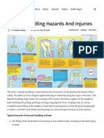 Manual Handling Hazards and Injuries