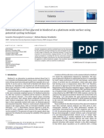 Determination of Free Glycerol in Biodiesel at A Platinum Oxide Surface Using Potential Cycling Technique