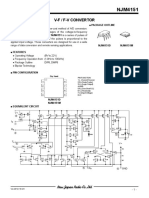 V-F / F-V Convertor: General Description Package Outline