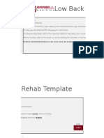 Low Back Pain Template