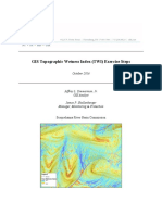 GIS Topographic Wetness Index (TWI) Exercise Steps: October 2016