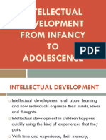 Intellectual Development From Infancy To Adolescence