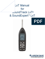 Sonometro Sound Track LXT - Manual