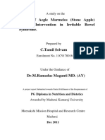 A Study On The Effect of Aegle Marmelos Intervention in IBS