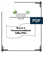 B.2.1.1 Contextualized LMS/TGS: Magallanes National High School