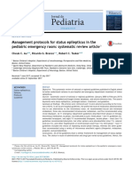 Management Protocols For Status Epilepticus in The Pediatric Emergency Room: Systematic Review Article