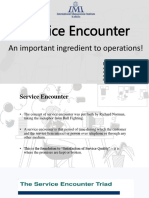 Service Encounter: An Important Ingredient To Operations!