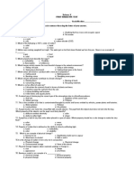 Science Grade 5 Examination