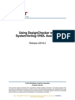 Mentor Graphics Corporation, Using DesignChecker With SystemVerilog-VHDL Assistant, Release v2018.2