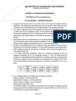 Department of Aerospace Engineering: 17AE2008 Aero Thermal Engineering