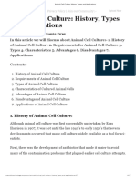 Biology Discussion Animal Cell Culture - History, Types and Applications