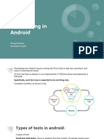 Unit Testing in Android: Presented By: Sandeep Gupta