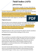 Amniotic Fluid Index (AFI) - StatPearls - NCBI Bookshelf