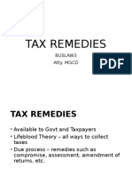 Tax Remedies: Buslaw3 Atty. MGCD