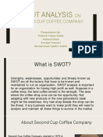 SWOT Analysis On Second Cup Coffee