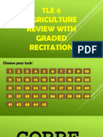 Tle 6 Agriculture Review With Graded Recitation