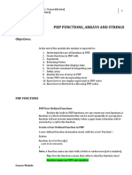 PHP Functions, Array and Strings PDF