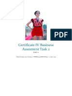 Certificate IV Business Assesment Task 2: Part A