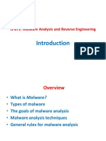 Lecture - 01 - Introduction To Malware Analysis PDF