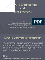 Software Engineering and Best Practices